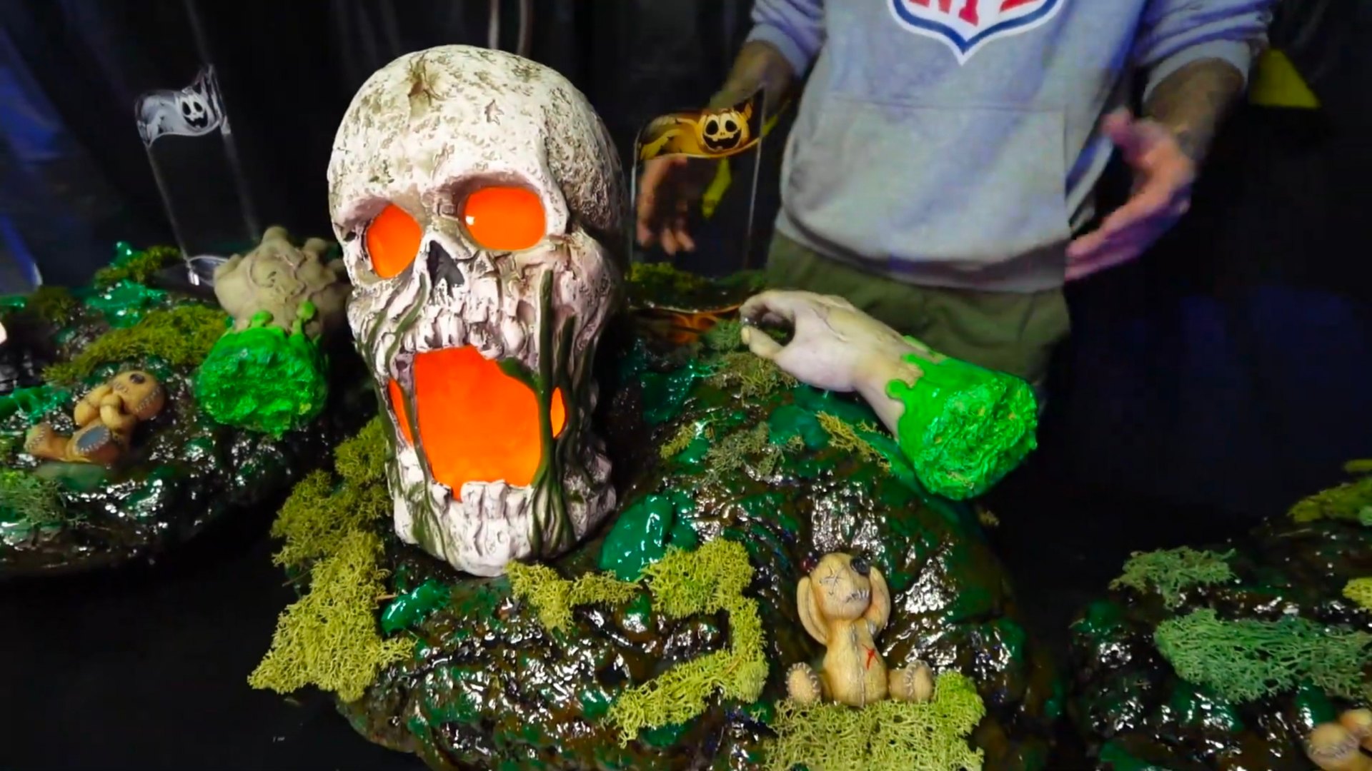 Halloween Town Bühnen-Prop Skull